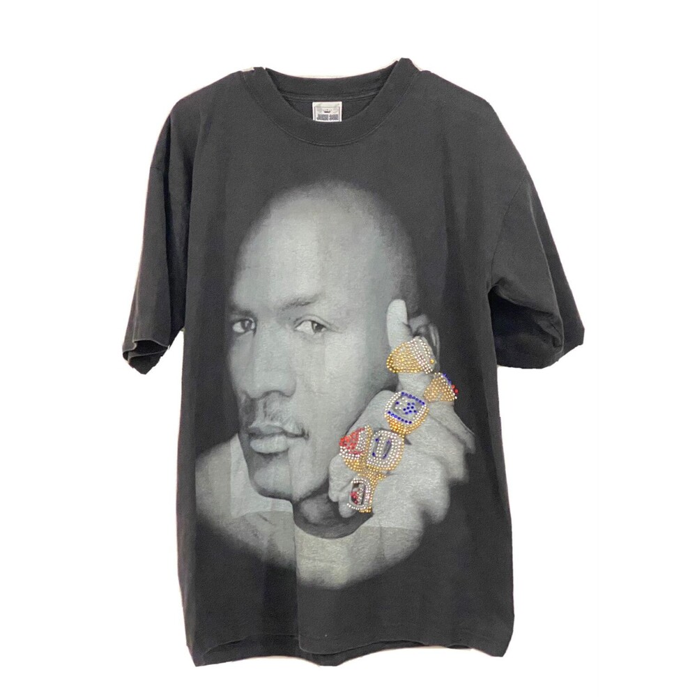 Micahel Jordan Six Ring Rap T Shirt Mens Size XL 30x24